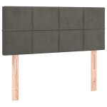 Vidaxl t�te de lit gris fonc� 90x5x78 / 88 cm velours