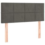 Vidaxl tte de lit gris fonc 90x5x78 / 88 cm velours