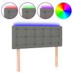 Vidaxl tête de lit à led gris foncé 90x5x78 / 88 cm tissu Vidaxl tête de lit à led gris foncé 90x5x78 / 88 cm tissu