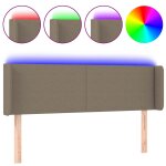 Vidaxl t�te de lit � led taupe 147x16x78 / 88 cm tissu