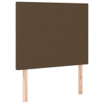 Vidaxl t�te de lit marron fonc� 100x5x118 / 128 cm tissu