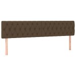 Vidaxl t�tes de lit marron fonc� 180 x 7 x 78 / 88 cm tissu