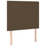 Vidaxl t�te de lit marron fonc� 90x5x118 / 128 cm tissu