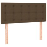 Vidaxl t�te de lit marron fonc� 90x5x78 / 88 cm tissu