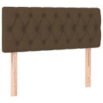 Vidaxl t�te de lit marron fonc� 90x7x78 / 88 cm tissu