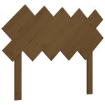 Vidaxl t�te de lit marron miel 104x3x80, 5 cm bois massif de pin