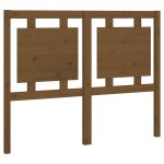 Vidaxl t�te de lit marron miel 125, 5x4x100 cm bois massif de pin