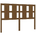 Vidaxl t�te de lit marron miel 125, 5x4x100 cm bois massif de pin