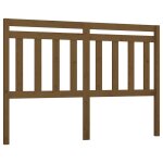 Vidaxl t�te de lit marron miel 126x4x100 cm bois massif de pin