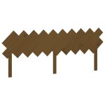 Vidaxl t�te de lit marron miel 196x3x80, 5 cm bois massif de pin