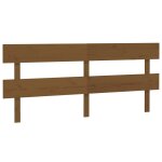Vidaxl t�te de lit marron miel 204x3x81 cm bois massif de pin