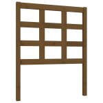 Vidaxl t�te de lit marron miel 80, 5x4x100 cm bois massif de pin