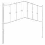 Vidaxl t�te de lit de remplacement m�tal blanc 100 cm