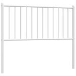 Vidaxl tte de lit mtal blanc 100 cm