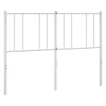 Vidaxl tte de lit mtal blanc 120 cm