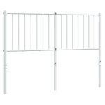 Vidaxl tte de lit mtal blanc 120 cm