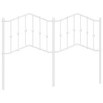Vidaxl t�te de lit de remplacement m�tal blanc 135 cm