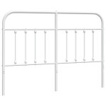 Vidaxl t�te de lit de remplacement m�tal blanc 135 cm