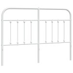 Vidaxl t�te de lit m�tal blanc 140 cm