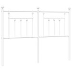 Vidaxl t�te de lit de remplacement m�tal blanc 140 cm