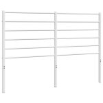 Vidaxl tte de lit mtal blanc 140 cm