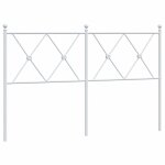 Vidaxl t�te de lit de remplacement m�tal blanc 140 cm