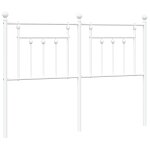 Vidaxl t�te de lit de remplacement m�tal blanc 150 cm
