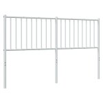 Vidaxl tte de lit mtal blanc 160 cm