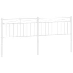Vidaxl t�te de lit de remplacement m�tal blanc 193 cm
