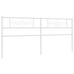 Vidaxl tte de lit mtal blanc 200 cm