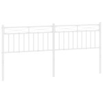 Vidaxl t�te de lit de remplacement m�tal blanc 200 cm