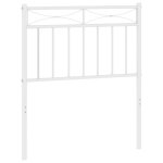 Vidaxl t�te de lit de remplacement m�tal blanc 75 cm