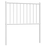 Vidaxl t�te de lit de remplacement m�tal blanc 80 cm