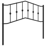 Vidaxl t�te de lit de remplacement m�tal noir 107 cm