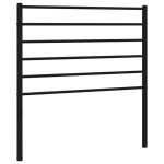 Vidaxl t�te de lit de remplacement m�tal noir 107 cm