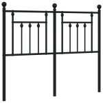 Vidaxl t�te de lit de remplacement m�tal noir 120 cm