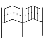 Vidaxl t�te de lit m�tal noir 140 cm