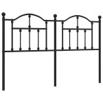 Vidaxl t�te de lit de remplacement m�tal noir 150 cm