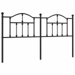 Vidaxl t�te de lit de remplacement m�tal noir 180 cm