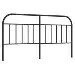 Vidaxl tte de lit mtal noir 180 cm