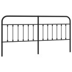 Vidaxl tte de lit mtal noir 200 cm