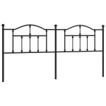Vidaxl t�te de lit de remplacement m�tal noir 200 cm