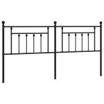 Vidaxl t�te de lit de remplacement m�tal noir 200 cm
