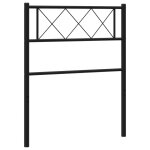 Vidaxl tte de lit mtal noir 90 cm