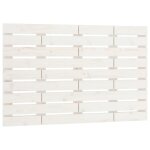 Vidaxl tte de lit murale blanc 106x3x63 cm bois massif de pin