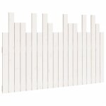 Vidaxl t�te de lit murale blanc 127, 5x3x80 cm bois massif de pin