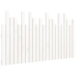 Vidaxl tte de lit murale blanc 140x3x80 cm bois massif de pin