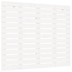 Vidaxl t�te de lit murale blanc 141x3x91, 5 cm bois massif de pin