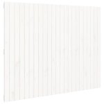 Vidaxl t�te de lit murale blanc 146, 5x3x110 cm bois massif de pin