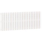 Vidaxl t�te de lit murale blanc 147x3x60 cm bois massif de pin